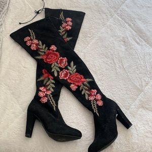 Black high boots